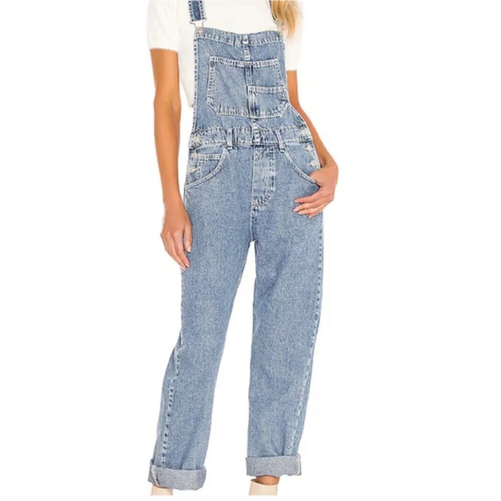 We The Free Ziggy Denim Overalls Slouchy Fit Size XS - Picture 11 of 11